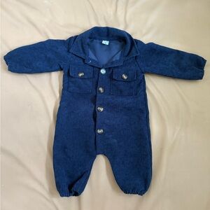 SHEIN- Navy Blue Kids One Piece